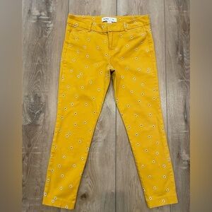Old Navy Yellow Floral Women Jeans